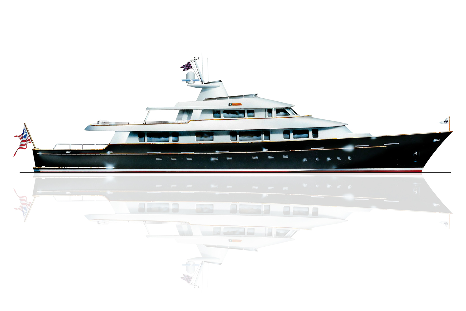 Ray Hunt Design 140' Motor Yacht
