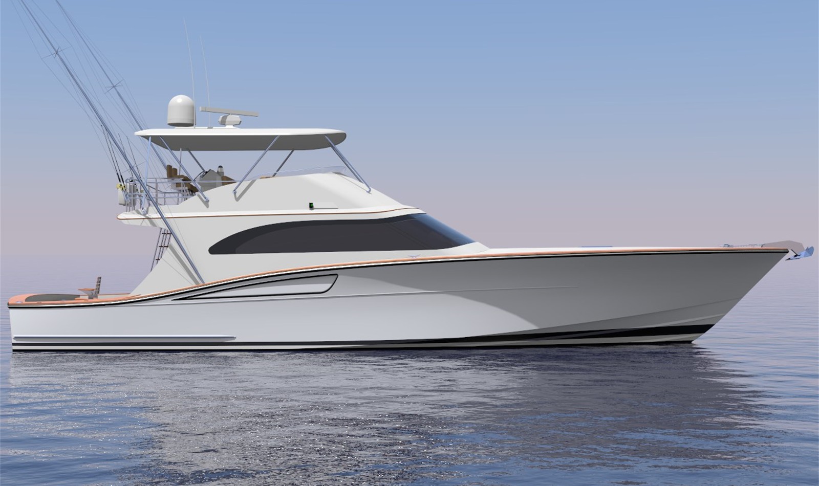 Ray Hunt Design 65' Custom Sport Fish Yacht
