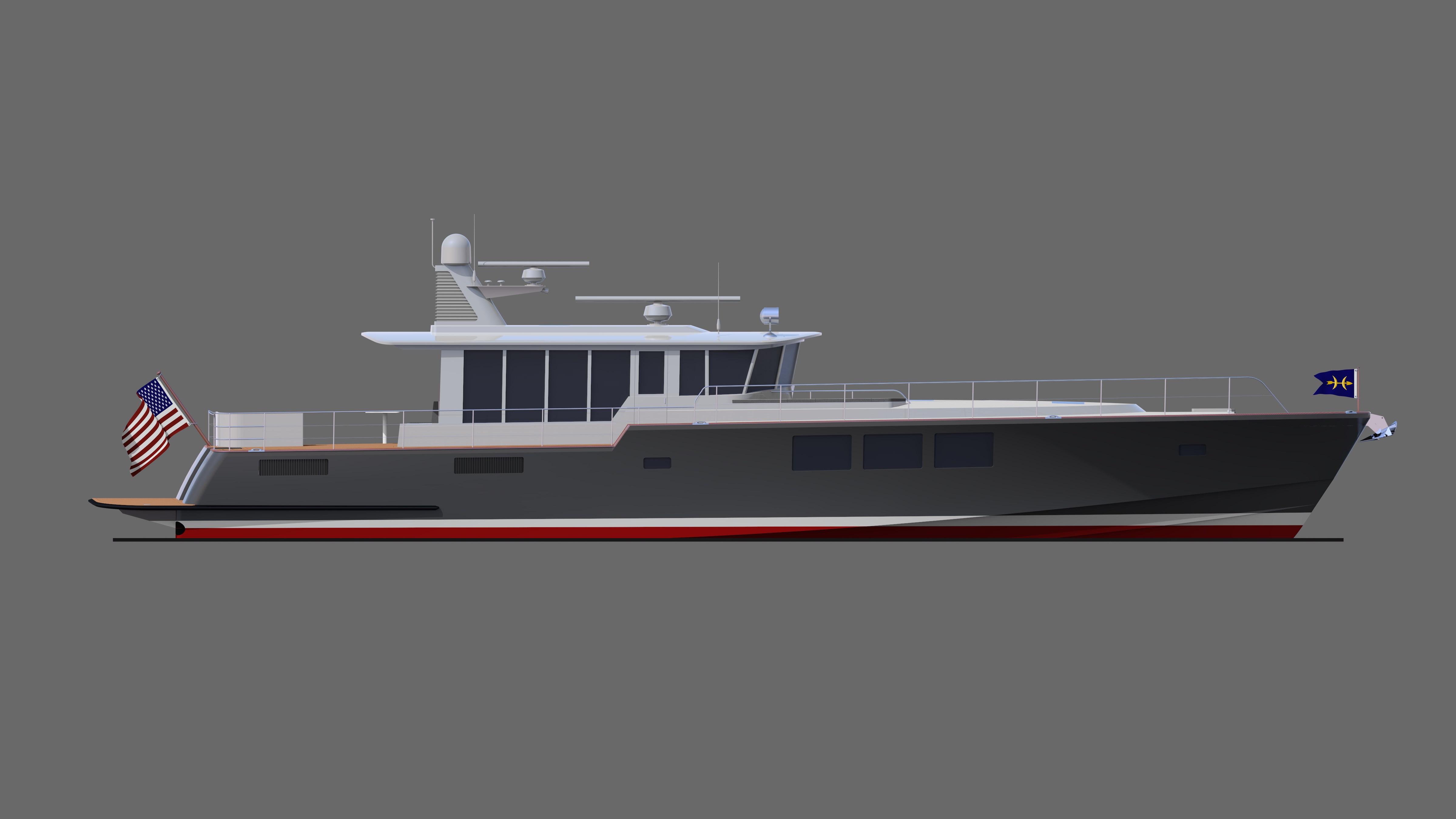 Ray Hunt Design 86' Custom Waterjet Dayboat
