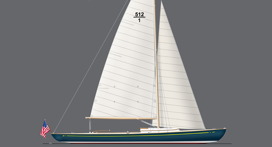 Ray Hunt Design 43ft Custom Daysailer