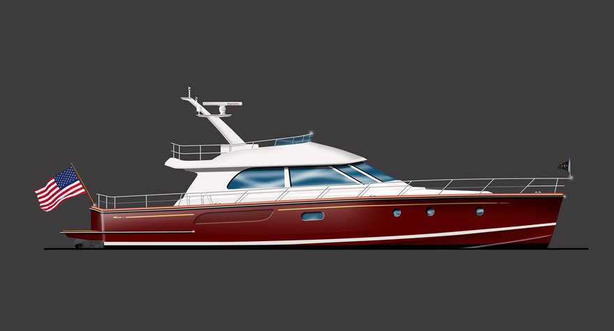 Ray Hunt Design 70' Custom Flybridge Express