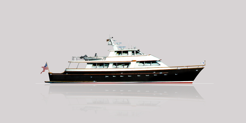 Ray Hunt Design 96' New Classic American Motor Yacht