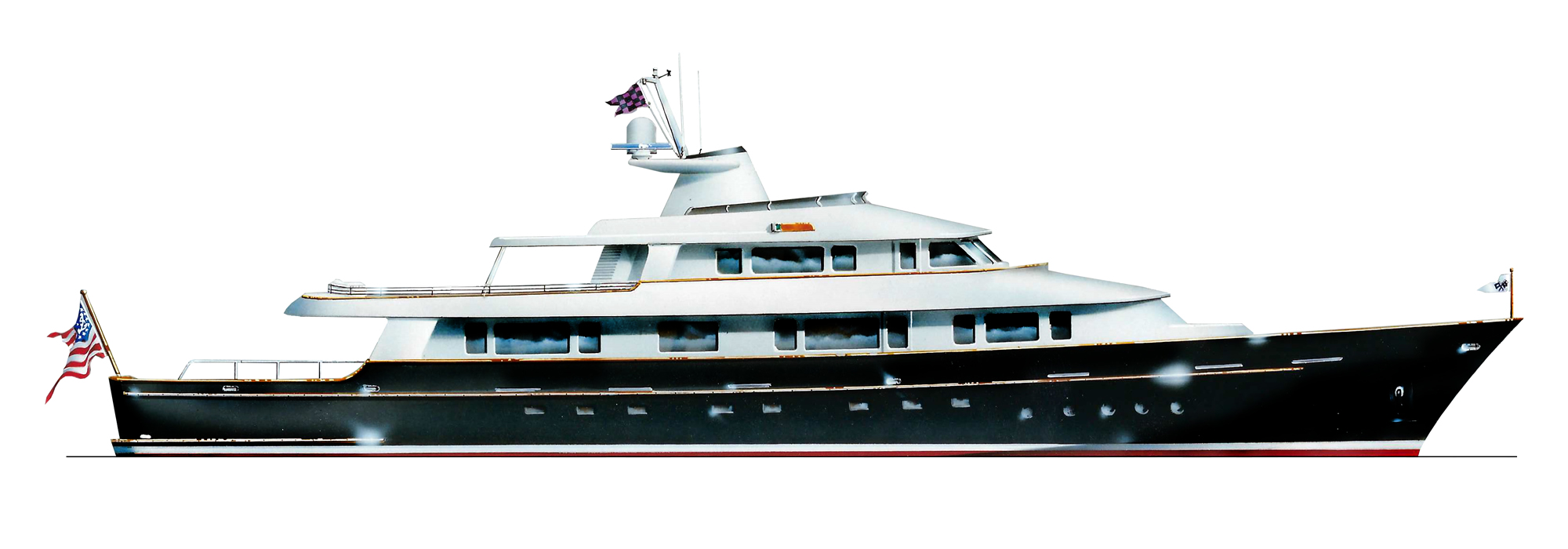 Ray Hunt Design 140' Classic American Motor Yacht